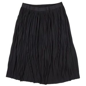 Uniqlo Black Pleated Midi Skirt
